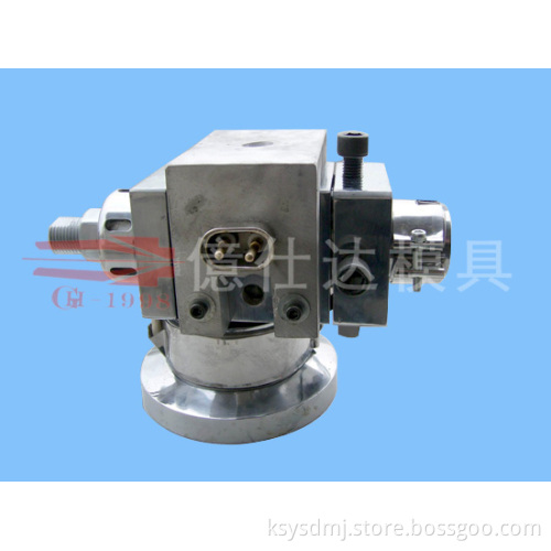 PVC extruder crosshead head for wire coating insulation layer